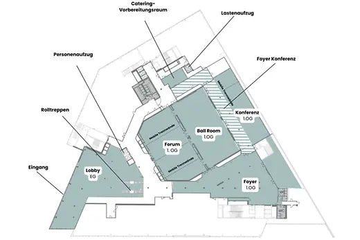 Floor plan TheVenue Events@TwentyOne