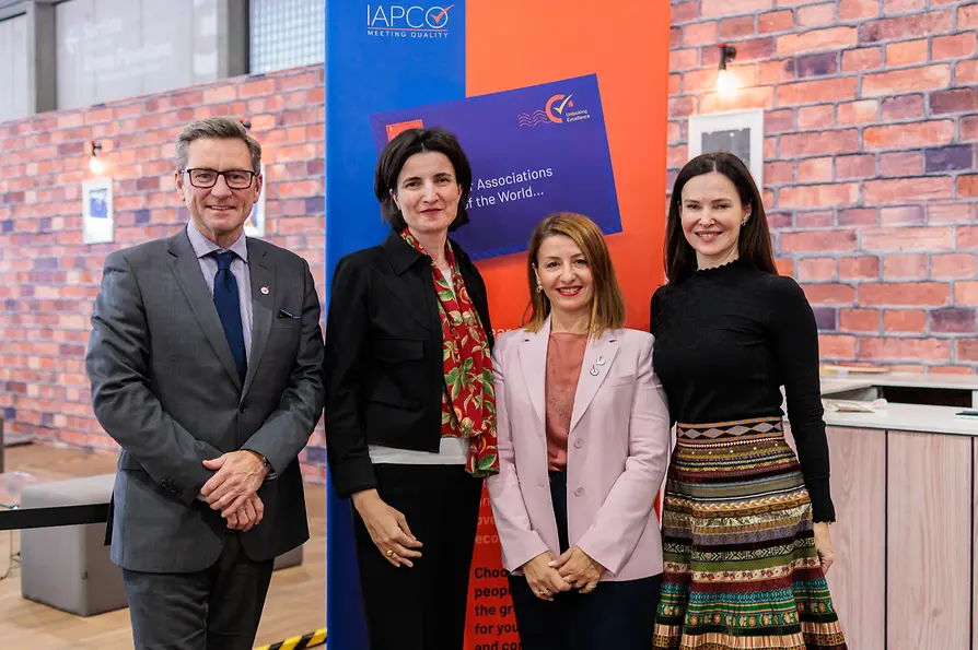 4 Personen zum IAPCO Meeting Destination Vienna Destination Partnership