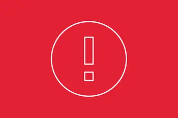 Icon with exclaimation mark