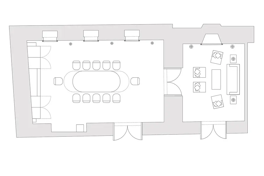 Mandarin Oriental floor plan meeting room