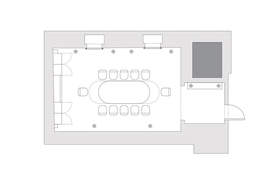 Mandarin Oriental floor plan meeting room