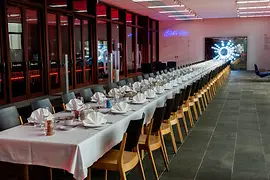 Long dining table Foyer