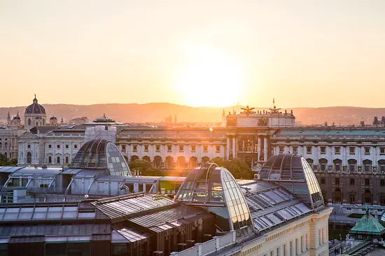 View of the Imperial Palace, Vienna from the air