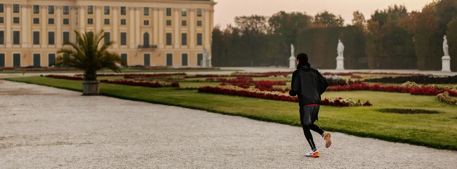 Laufen im Schlosspark Schönbrunn