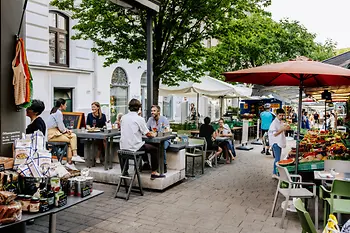 Menschen am Kutschkermarkt