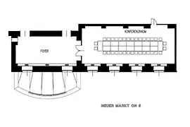 Floor plan meeting room Donnerbrunnen