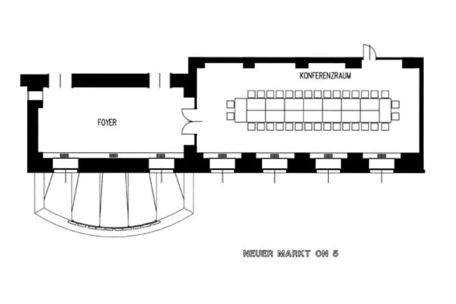 Floor plan meeting room Donnerbrunnen