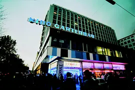 Outside view on the Gartenbaukino, nighttime