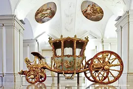 The Golden Carriage in the Sala Terrena