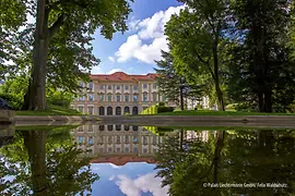 Liechtenstein GARDEN PALACE view of north facade with pond