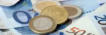 Euro coins and notes
