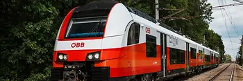 ÖBB Cityjet - train in red and white colors