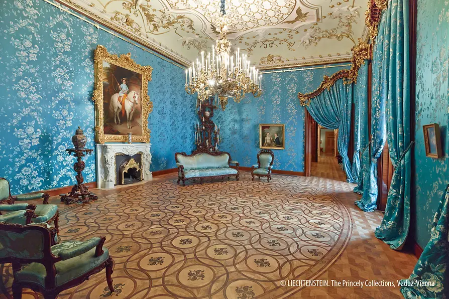 Mahogany Room in the galleries of the Liechtenstein CITY PALACE