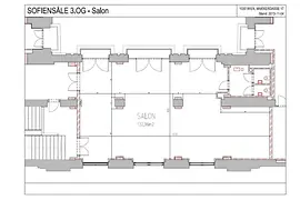 Sofiensäle Plan Salon 3. OG