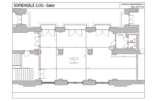 Sofiensäle Plan Salon 3. OG