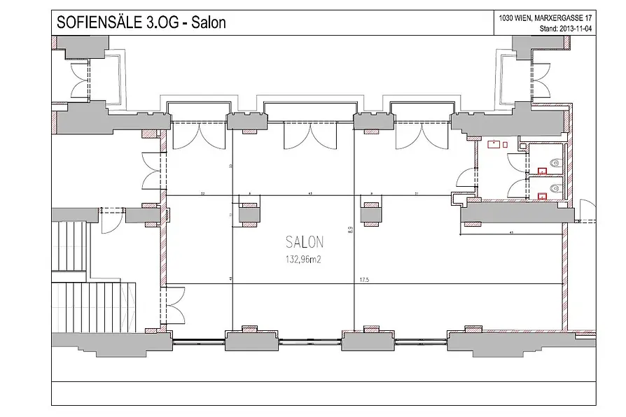 Sofiensäle Plan Salon 3. OG
