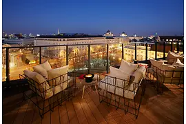 25hours Hotel beim Museumsquartier Dachboden Terrasse