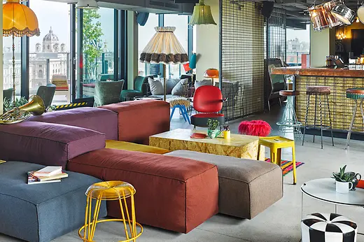 25hours Hotel beim Museumsquartier Dachboden