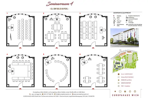 Europahaus Wien Raumplan Seminarraum 4