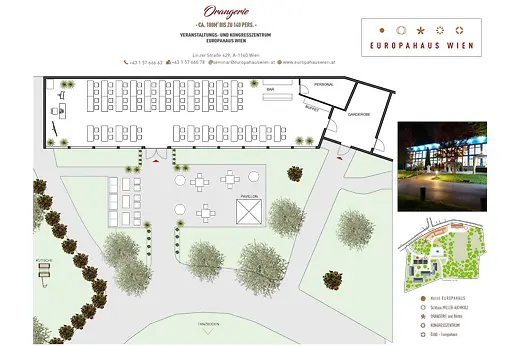Europahaus Wien Raumplan Orangerie