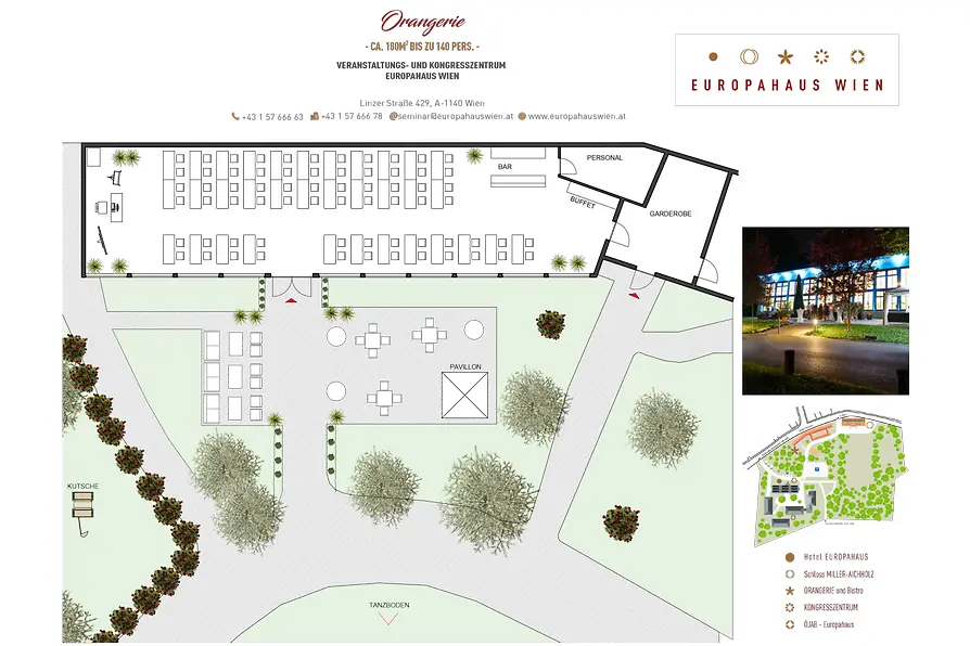 Europahaus Wien Raumplan Orangerie