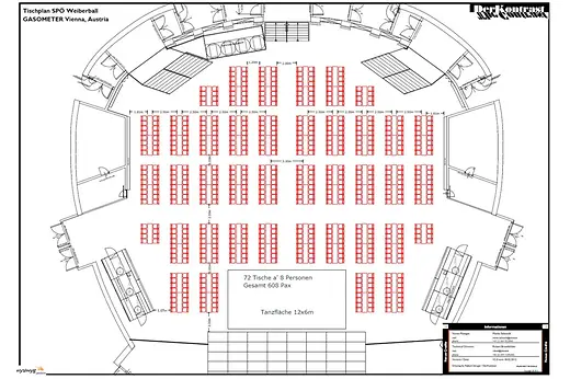 Planet.tt im Gasometer Floor plan