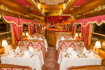 Train with imperial interior