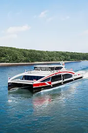 Boat at the danube river