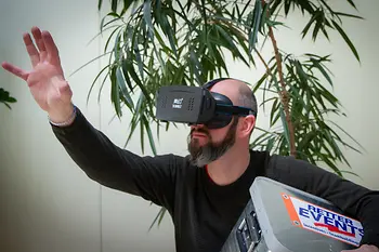 Person with VR glasses