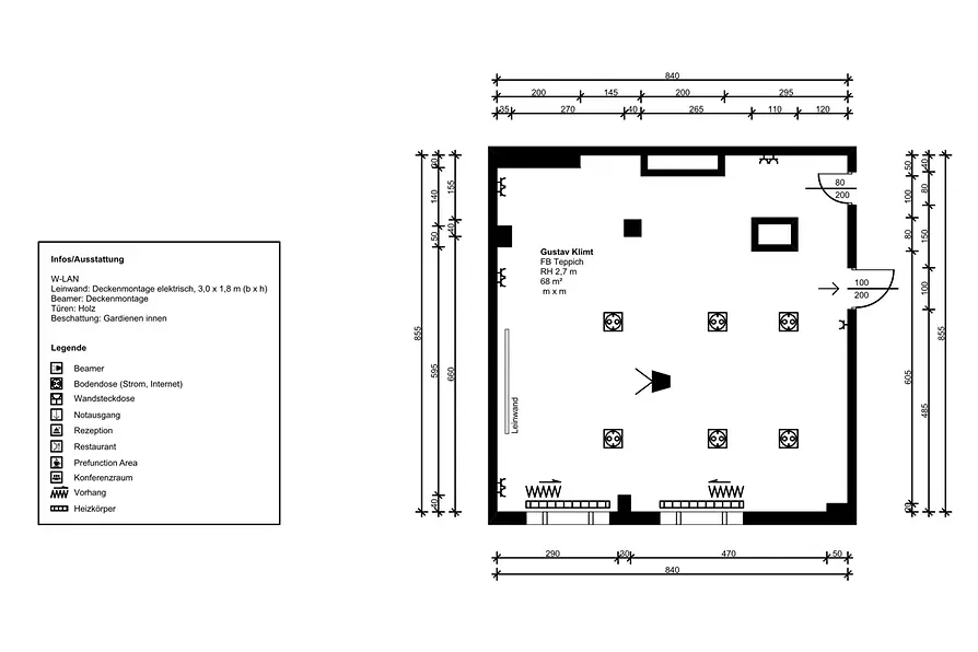 ATH Ananas Raumplan Klimt