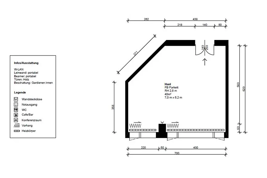 Hotel Astoria Raumplan Hanl