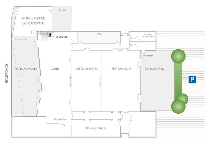 Raumplan ARIANA Eventlocation