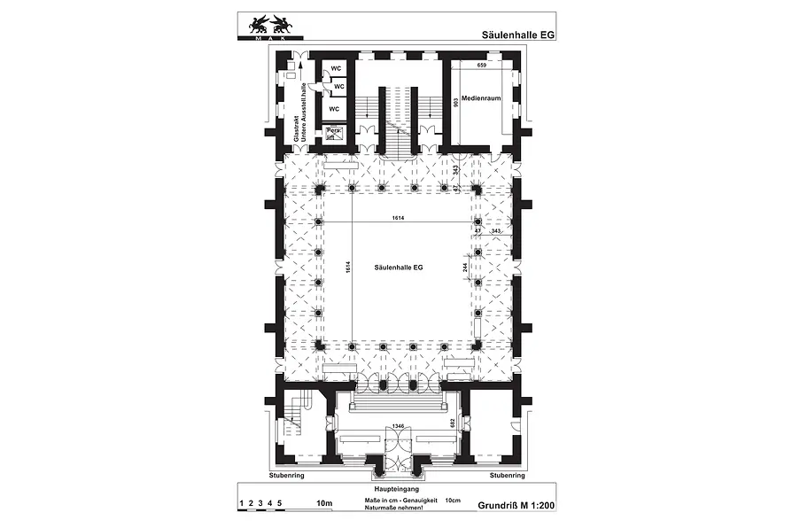 MAK Plan Säulenhalle