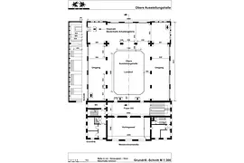 MAK Plan Ausstellungshalle upper floor and Vortragssaal