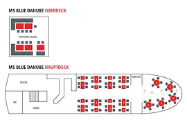 MS Blue Danube Deckplan