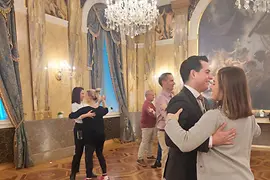 People dancing the waltz