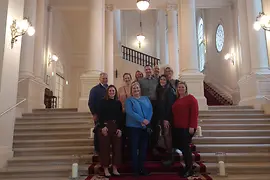 Group picture stair case