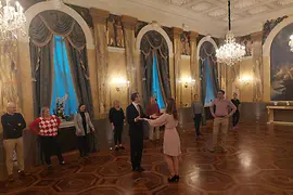 People dancing the waltz