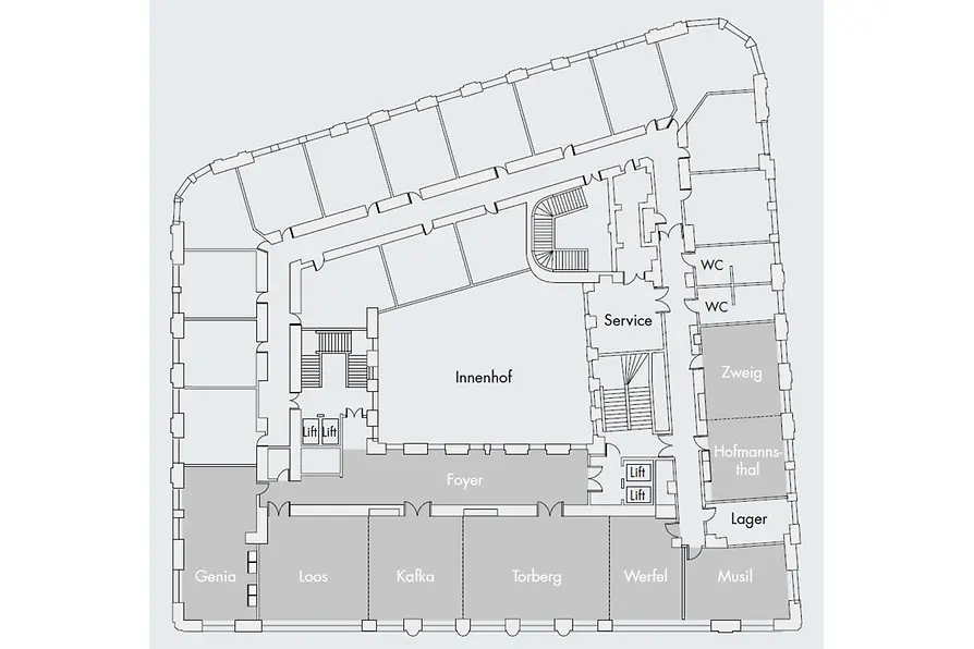 Steigenberger Hotel Herrenhof Floor plan