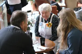 Grandma with clients