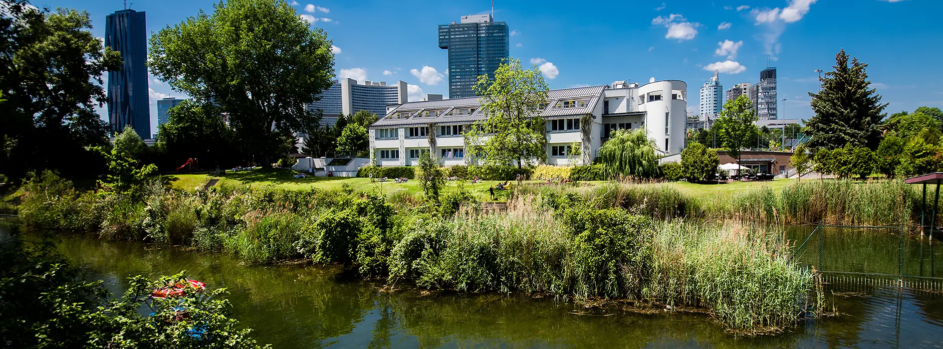  UniCredit Center am Kaiserwasser Building from backwards