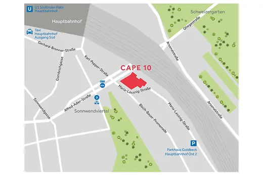 CAPE 10 Zufahrt