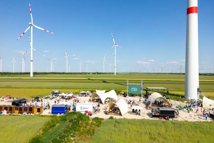 Büro Wien oekostrom wind park opening