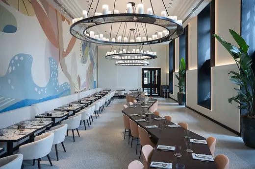 Almanac Restaurant, interior view