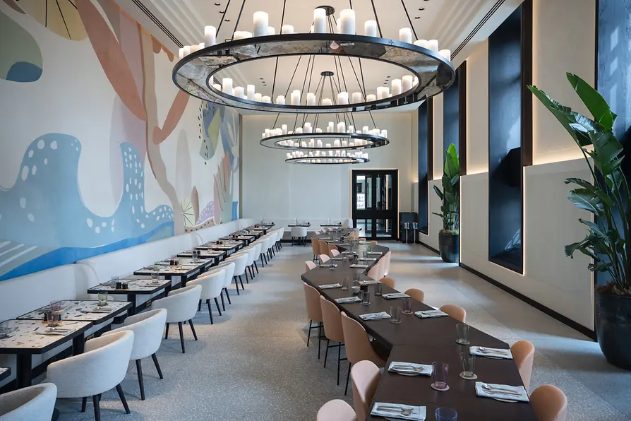 Almanac Restaurant, interior view