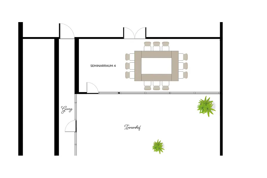Arcotel AQ Raumplan Seminarraum 4