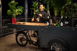 Bartender behind Bar 