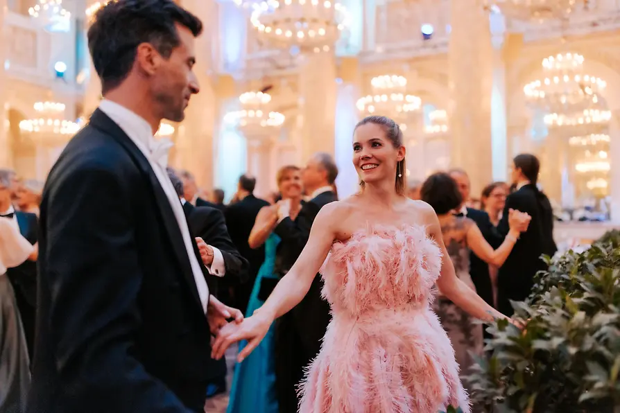Wien, Kaffeesiederball, Hofburg, tanzendes Paar