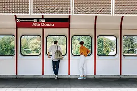 Underground station Alte Donau